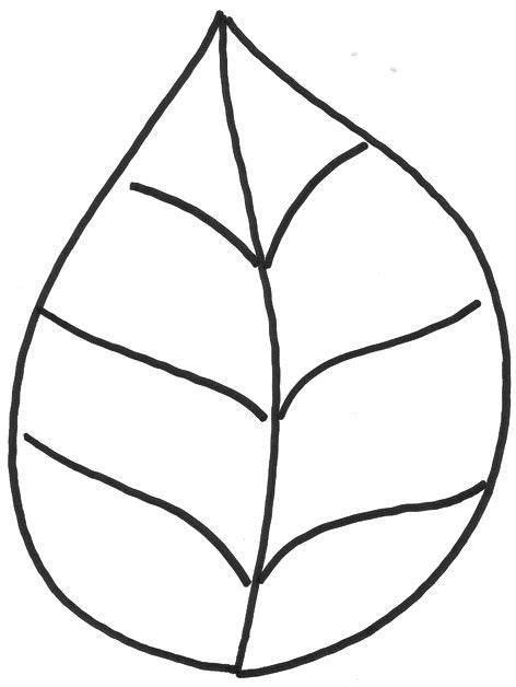 hoja de arbol molde